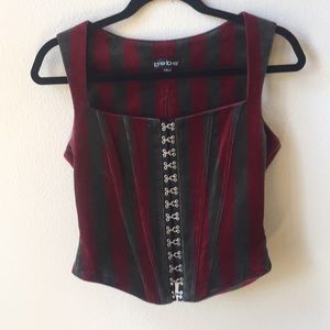 BEBE VINTAGE CORDUROY TOP & PANTS SET